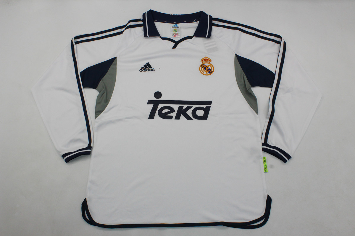 AAA Quality Real Madrid 00/01 Home Long Soccer Jersey